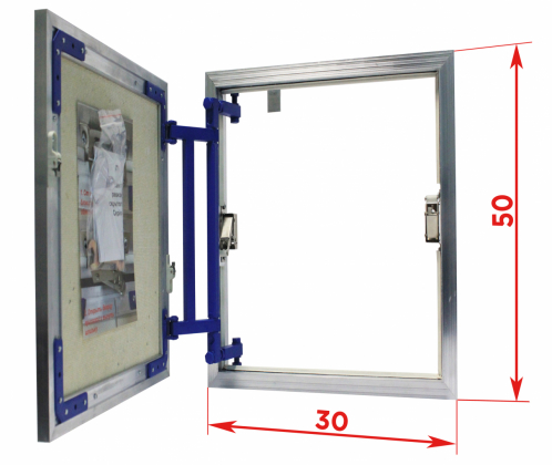Сантехнические люки под плитку серии AL-KR 50x30 см Люкер, ревизионные сантехнические люки